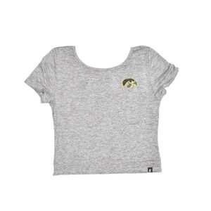 NEW Certo Women's Scoop Back Tee Dark Haze Gray Athletic Workout Top Size M